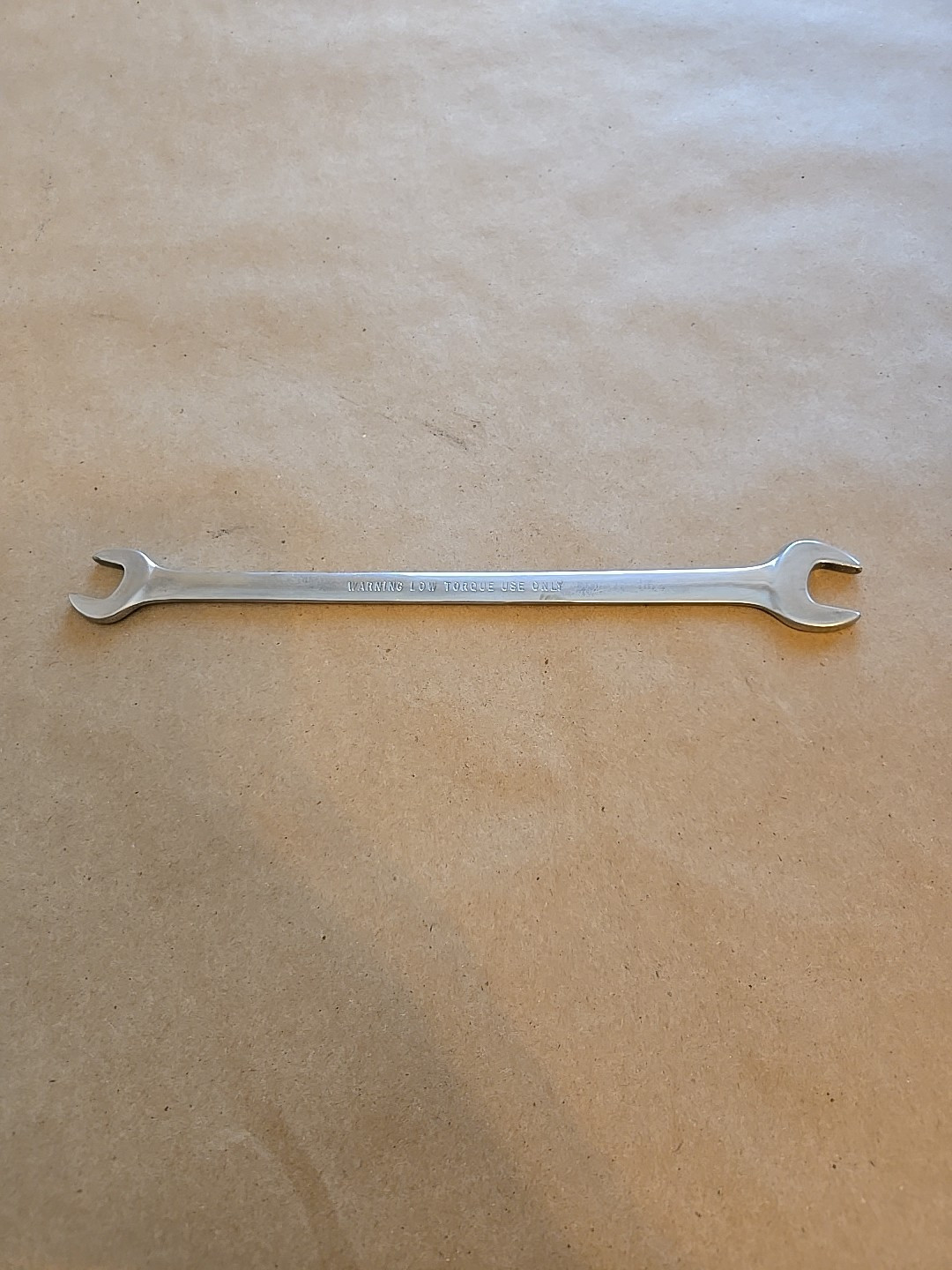 Snap On 1/2″-9/16″ SAE Chrome Low Torque Slime Line Open End Wrench LTA1618