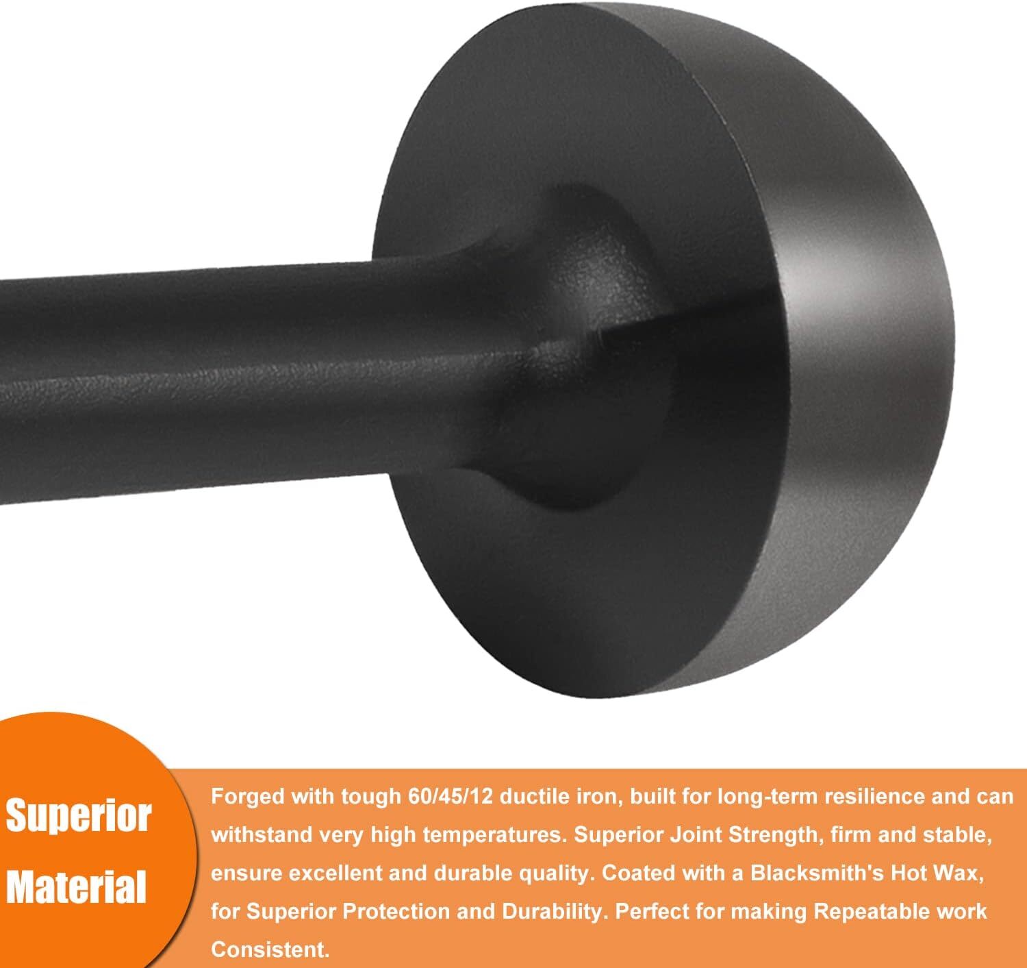 Blacksmith Tinsmith 4″ Mushroom Stake for Pexto Taper, Large Single Pexto Plate