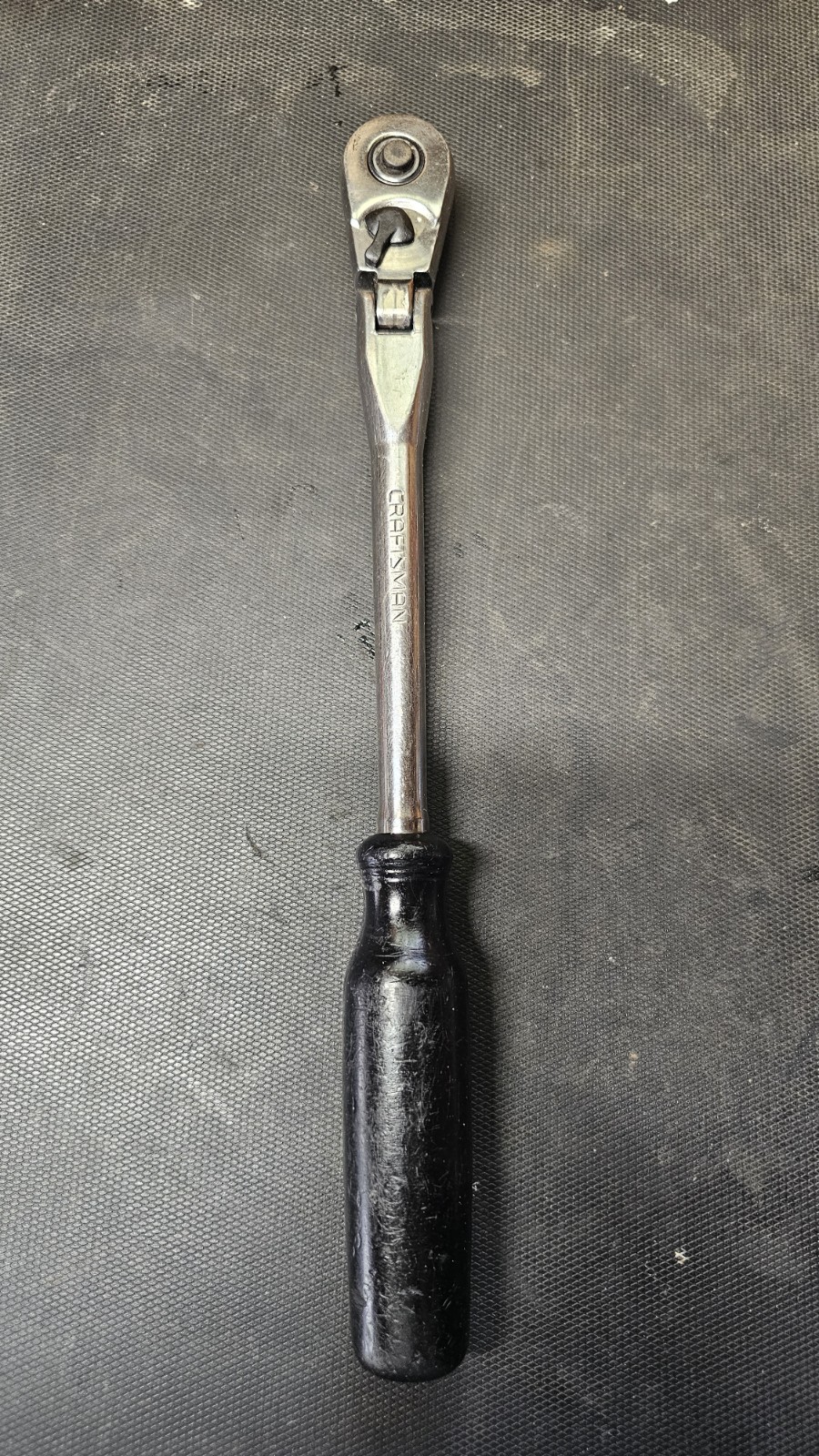 Vintage Craftsman Polished KV 44836 3/8″ Long Handle Ratchet Made in USA