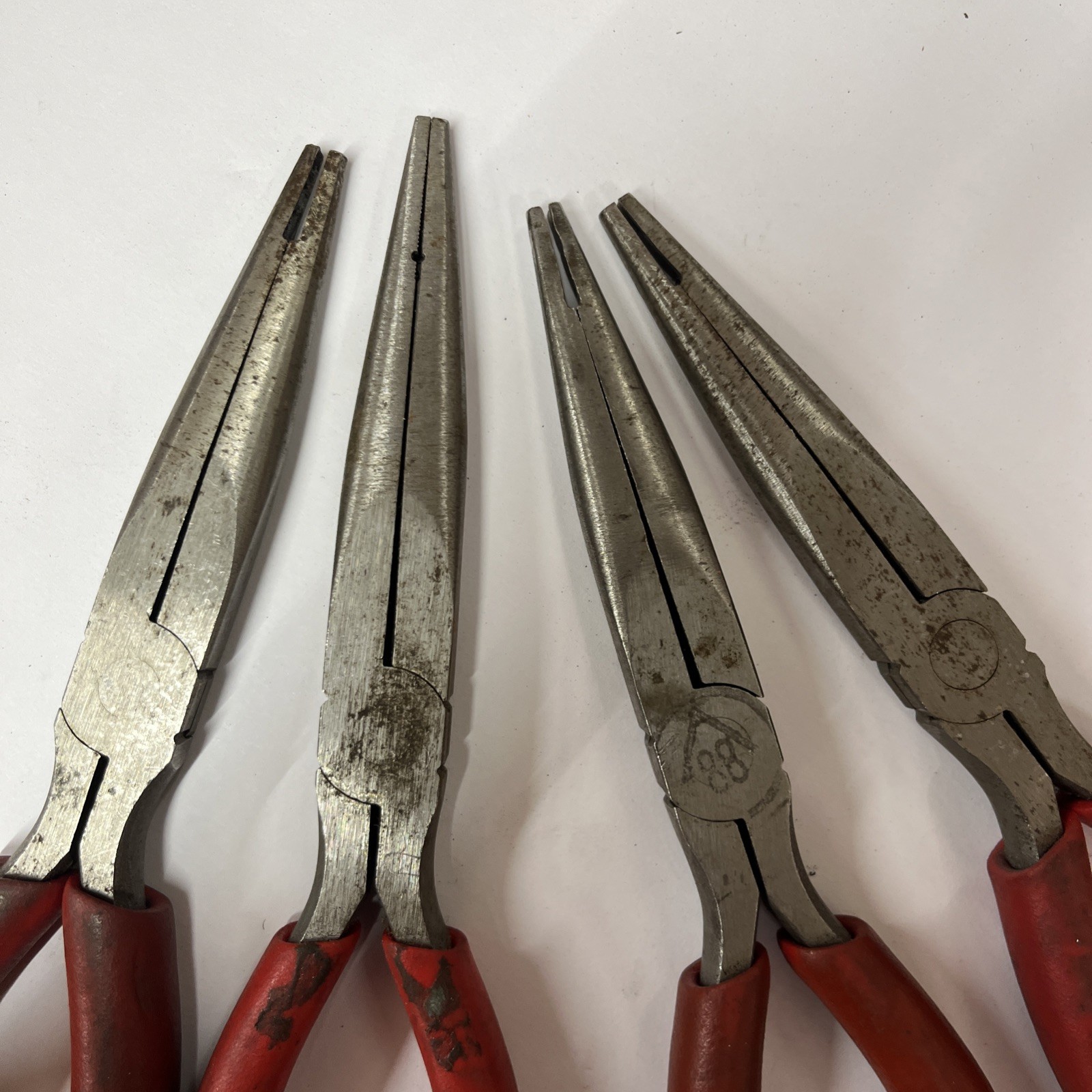 4-Snap On 597CCP Needle Nose Pliers READ USA AUTOMATIC TRANS VALVE BODY PIN TOOL