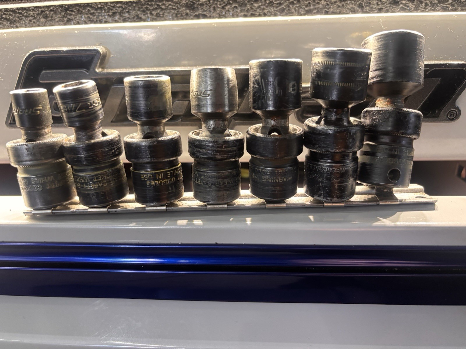 Snap On Tools 3/8″ Drive SAE Shallow Impact Socket Set 3/8 — 3/4