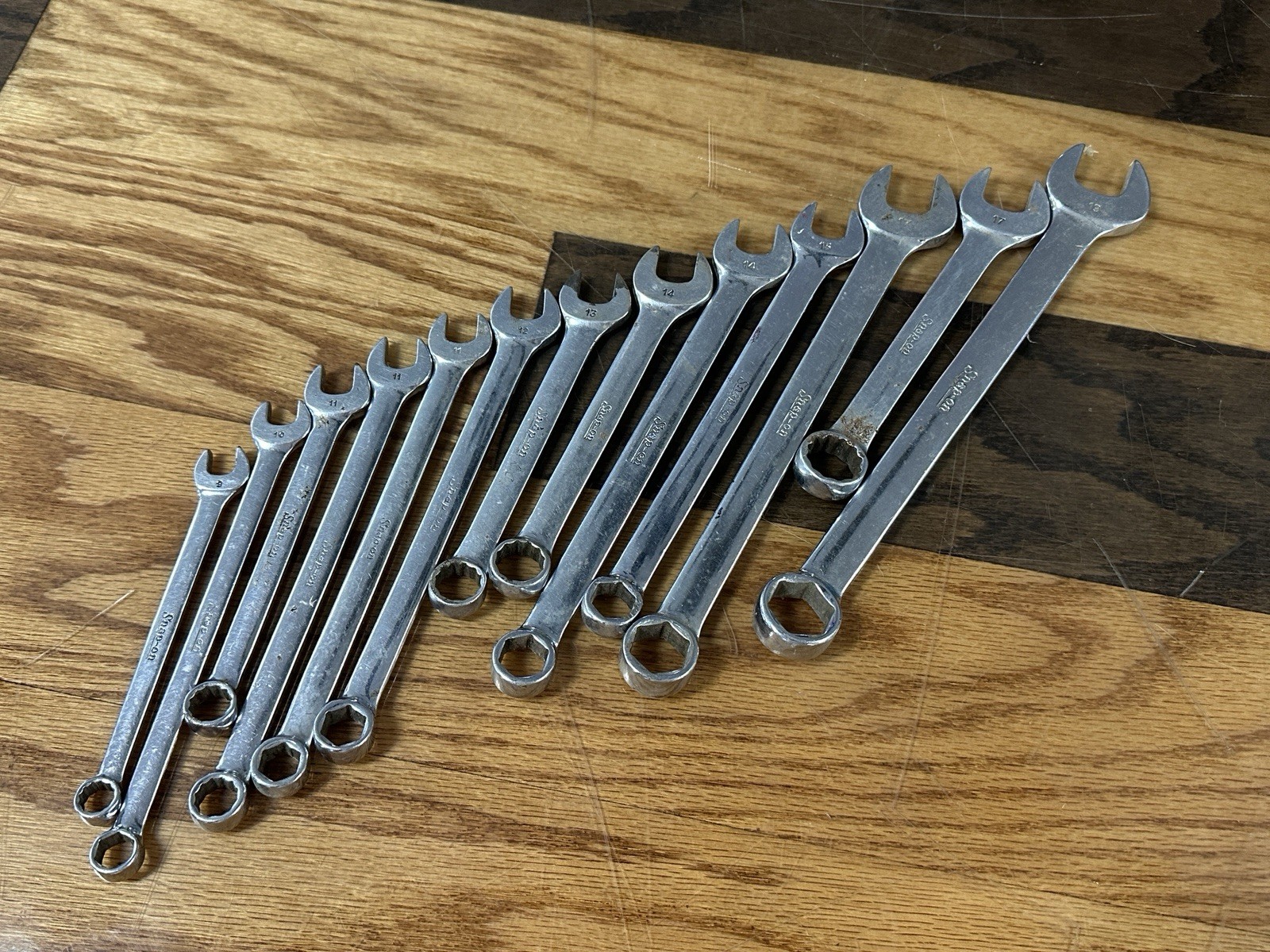 Vintage Snap On Wrench Lot Of 13 Pieces