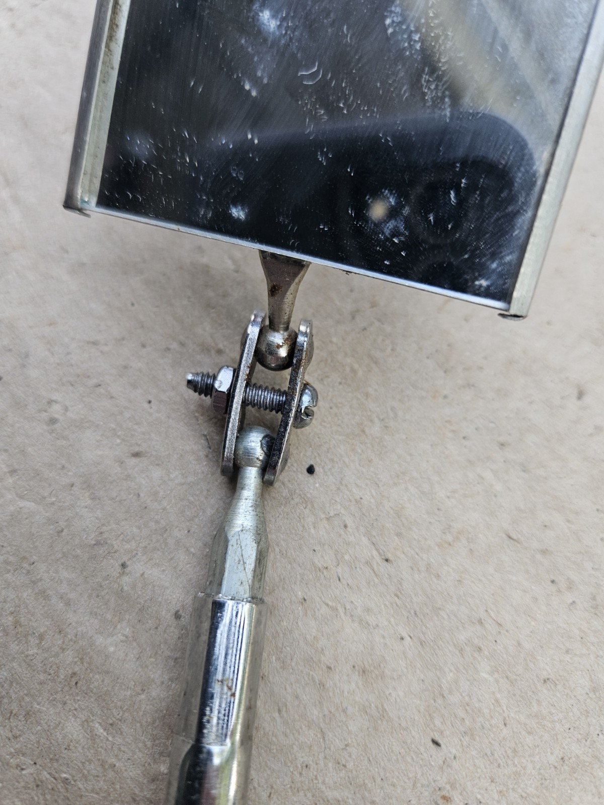 Vintage Craftsman 28″ Telescoping Inspection Mirror Orange Handle 4098 Excellent