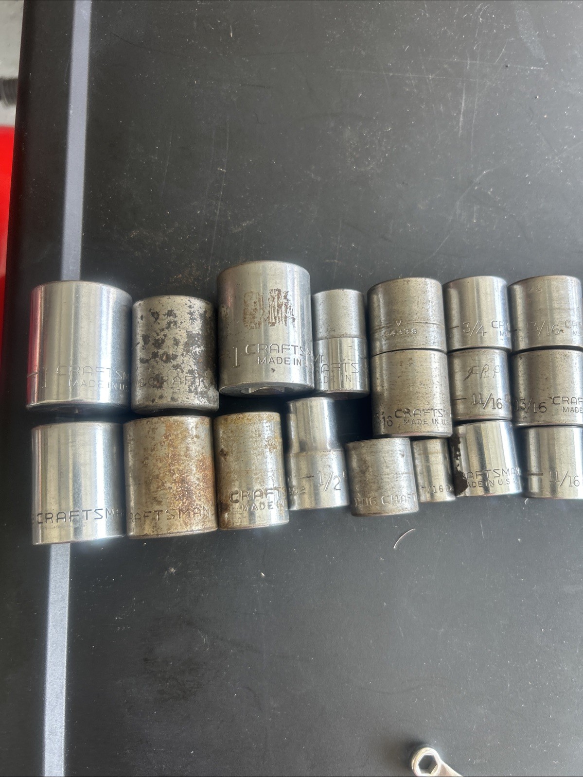 Lot Of 27 Vintage Craftsman Metric Socket 1/2″, 3/8″ & 1/4″ Drives 12 Point
