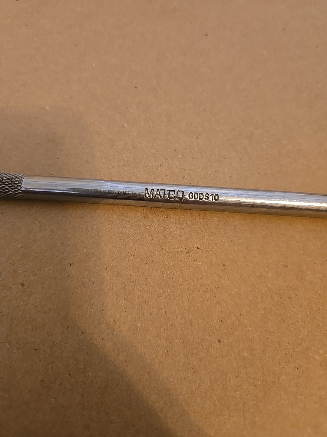 Matco Tools 10″ Long 1/4″ Drive Chrome Knurled Socket Driver Shaft GDDS10
