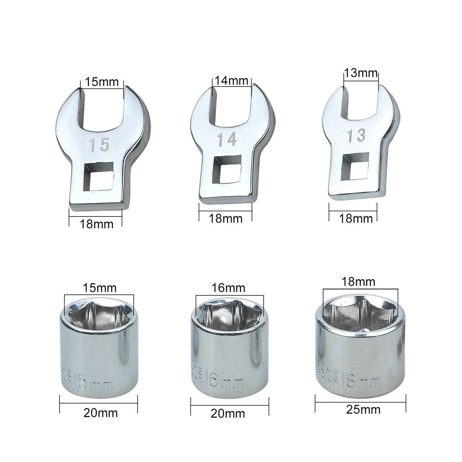 [8Pcs] 3/8″ Pulley Wrench Installation Removal Serpentine Belt Tool Kit
