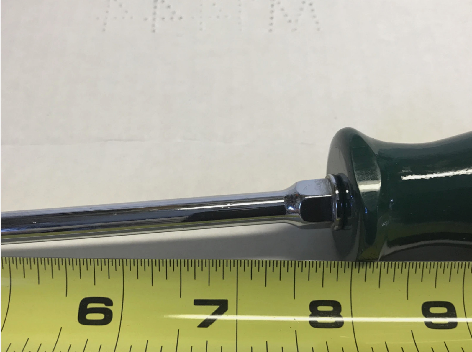 SK Hand Tools 85208 Slotted, Flat, Cushion Grip Cabinet 8” Screwdriver New.