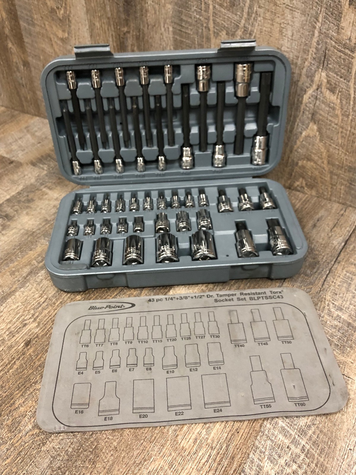 COMPLETE Blue Point BLPTSSC43 Combination Drive Tamper Resistant TORX Socket Set