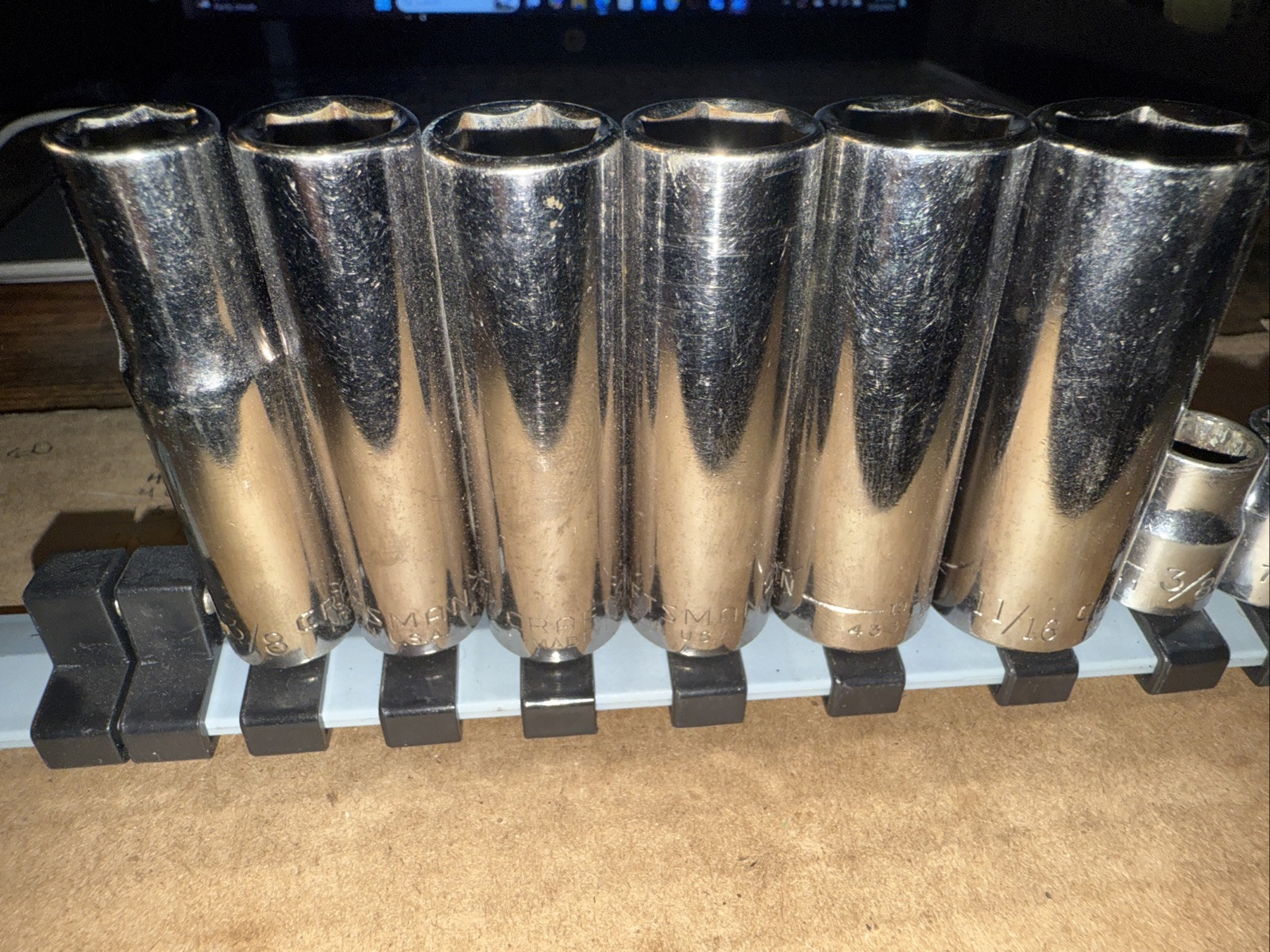14pc Craftsman 3/8″ Dr SAE 12pt Shallow Sockets 3/8-13/16″+ 6pt Deep 3/8-11/16″
