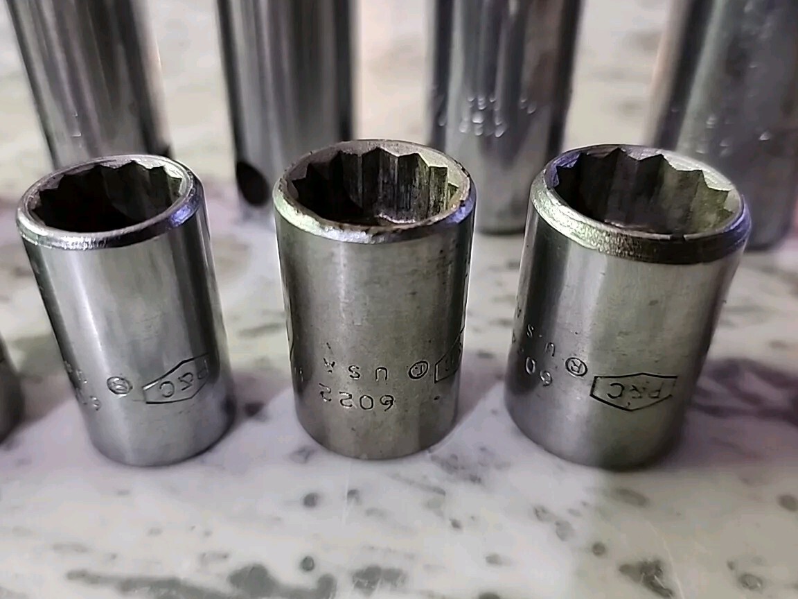 Lot Of 16 P & C SAE Sockets 1/2″ Drive Deep And Shallow 3/8″ To 1 1/4″ 12 Point