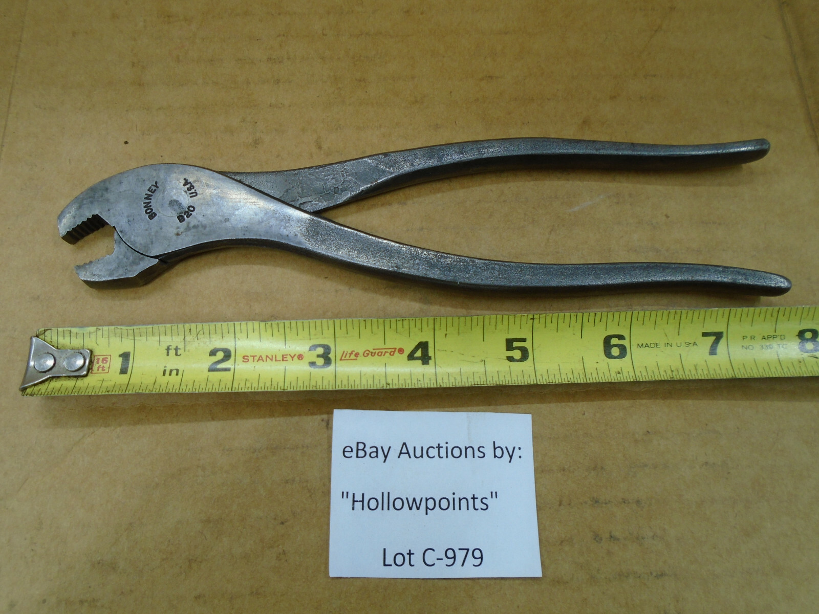 Bonney USA B20 Battery Terminal Pliers 8″ Long C979