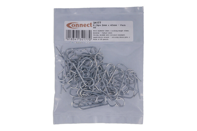 Connect 34177 R Clips 2mm x 43mm – Pack 50