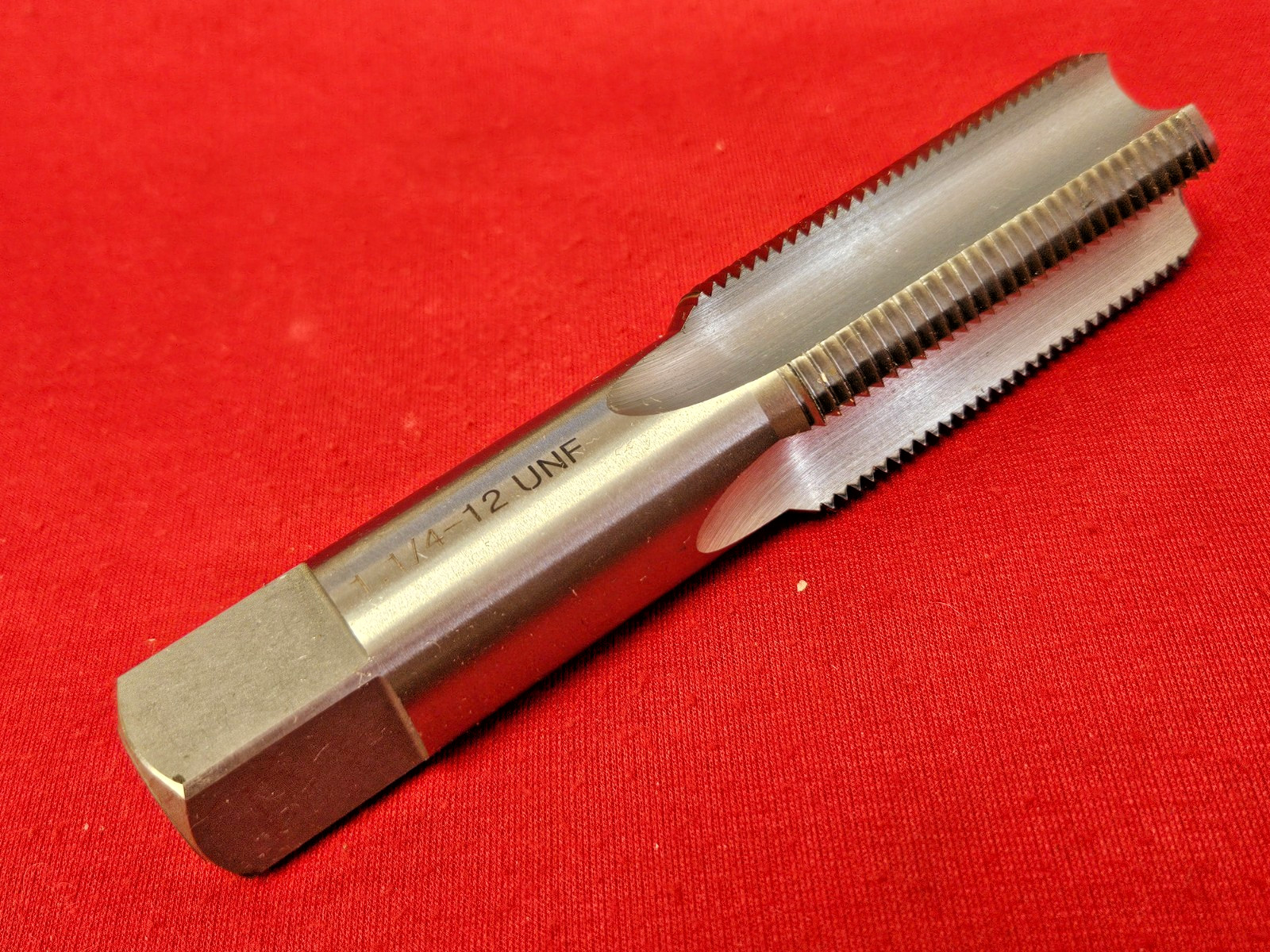 1-1/4″-12 NF Tap Alfa CSHTB70557 Carbon Steel Bottom Hand Tap 4FL US Seller