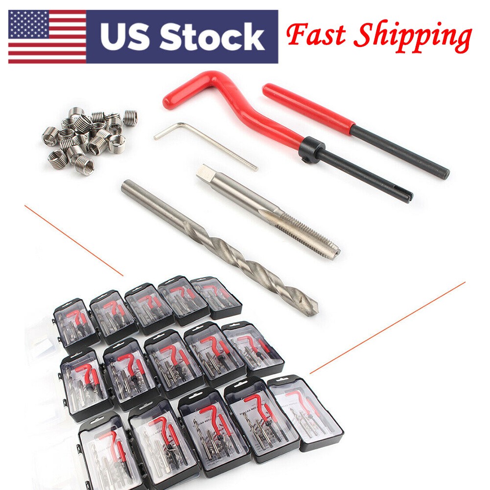 M5 x 0.8 Metric Thread Repair Install Tool Insert Kit M5 Helicoil Coil 25PCS