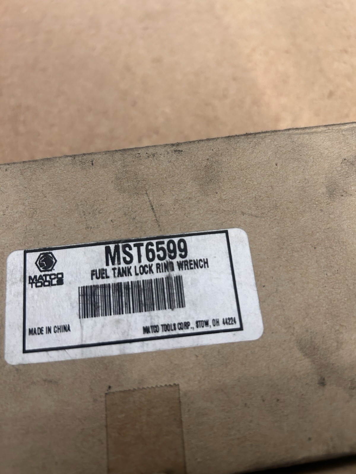 Matco fuel tank locking ring wrench MST6599B New Open Box