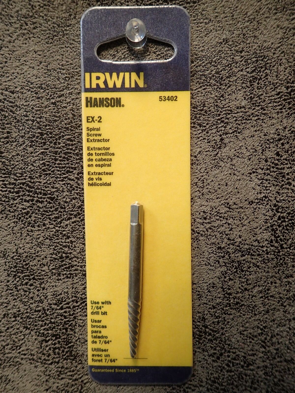 53402 Irwin Hanson EX-2 Spiral Flute Screw Extractor for 7/64 Drill Bit (BN154)