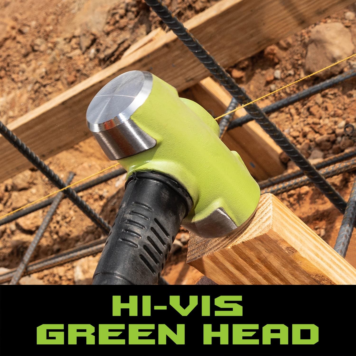 Wilton B.A.S.H 24″ Sledge Hammer, 4 Lb Head (20424) 24 in. Handle, Black/Green