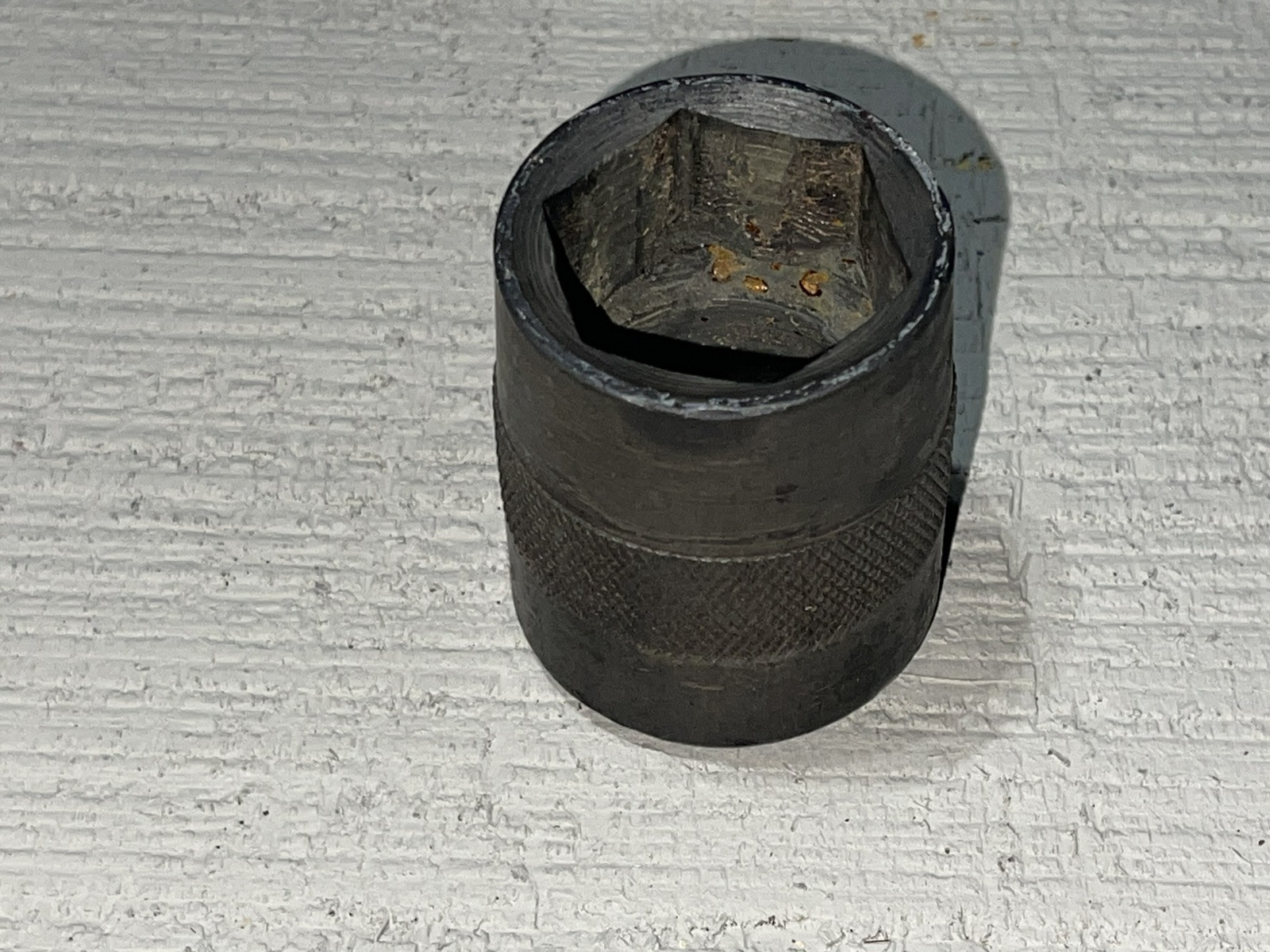 Vintage Snap On 1 1/8” 6 Point 5/8” Drive Knurled Socket. Vintage Snap On Tools