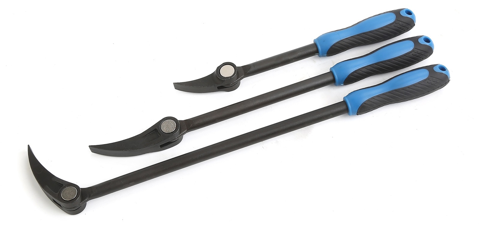 8″ 12″ 16″ HSS Indexable Pry Bar Set, 11-Position Adjustable Angle Pry Bars 3pc