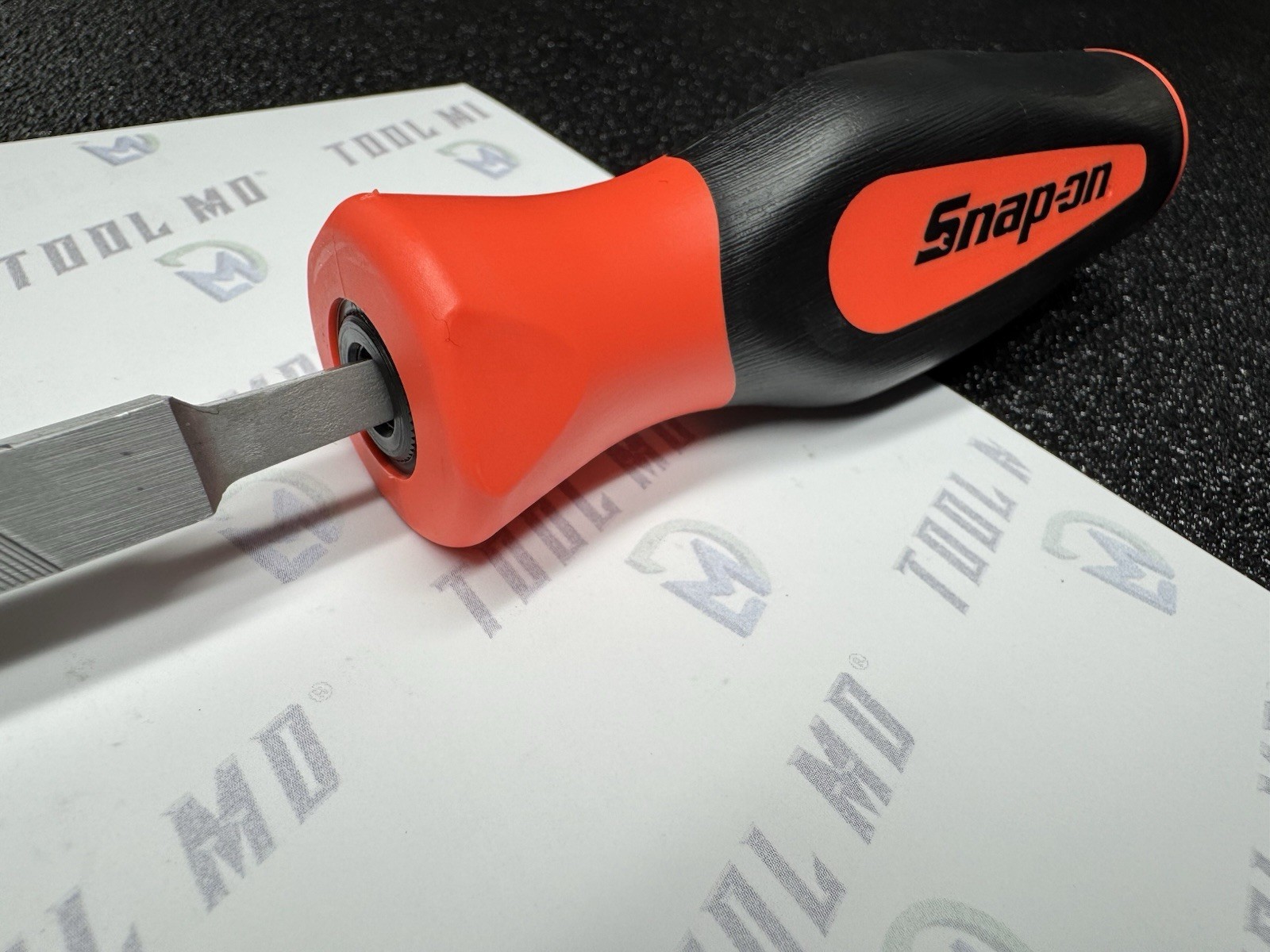 Snap-on Tools NEW ORANGE Soft Grip Four Square 10” Blade File SGHF615B 10SQA