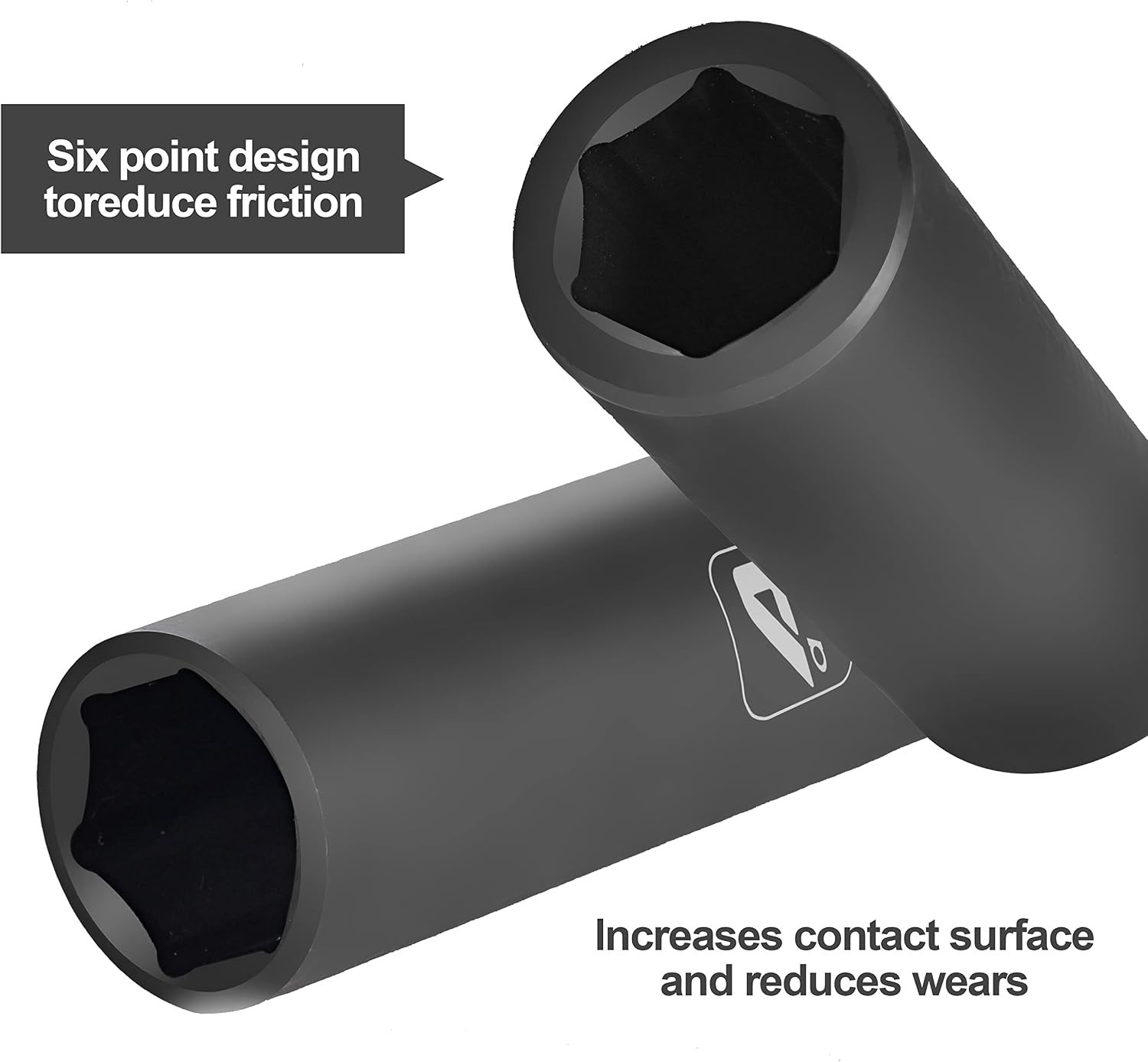 15-Piece 1/2″ Drive Metric Impact Socket Set