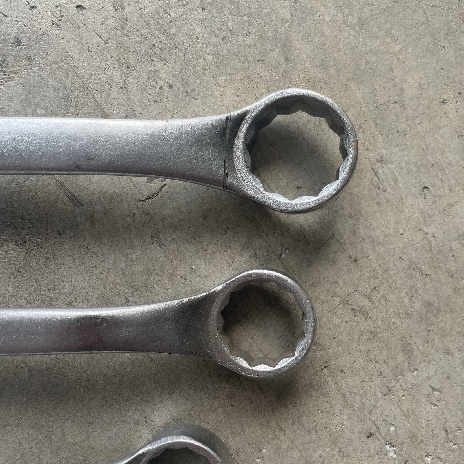 Vintage Craftsman 4pc 12 point SAE Double Offset Box End Wrench Set USA Made =V=