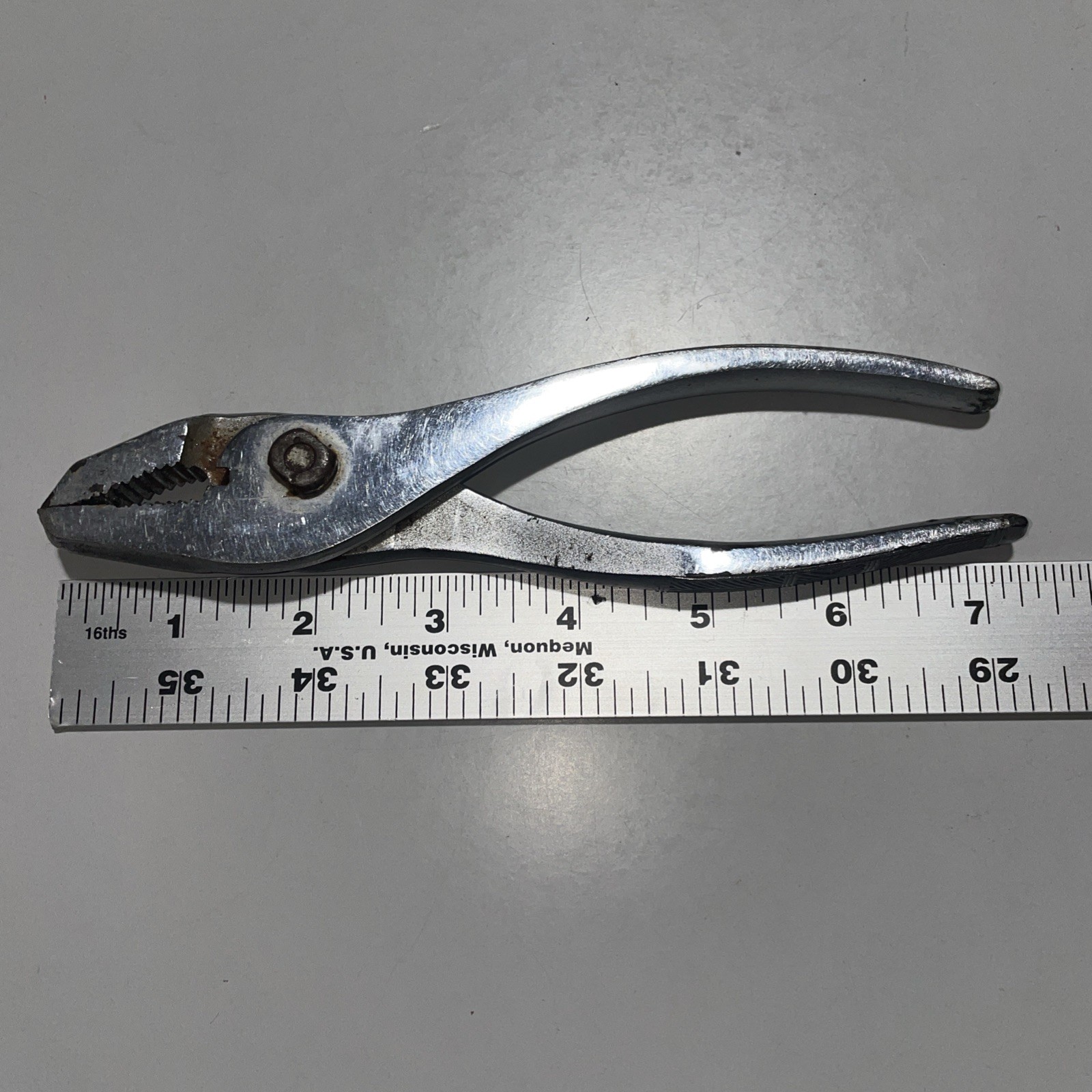 Rare Vintage Penens Corp 3267 Slip Joint Pliers Knurled Handle Chicago USA