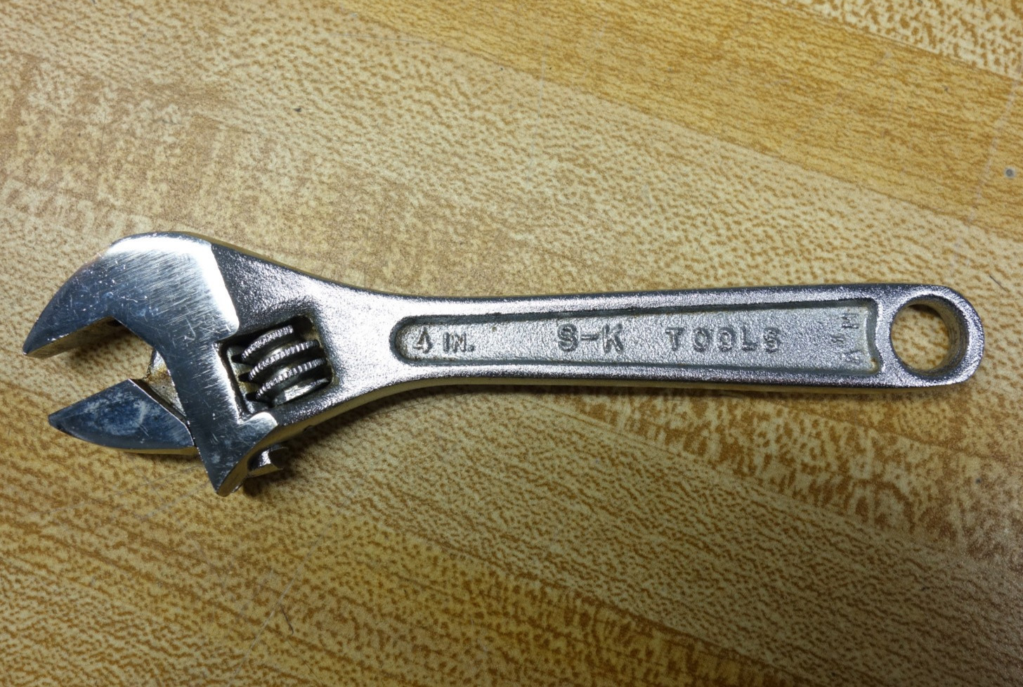 SK Tools 4″ Adjustable Crescent Wrench USA Mini Compact