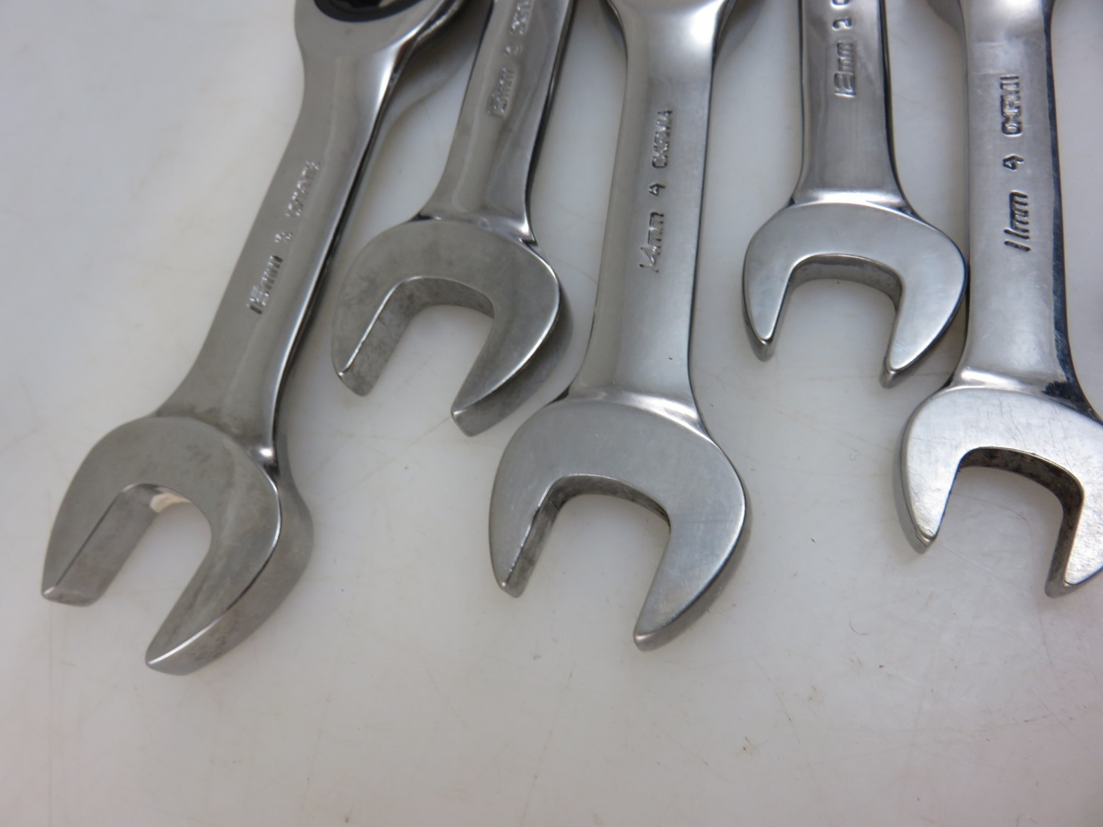 Snap-On METRIC OXIRM Stubby Ratcheting Combination Wrench 7pc Set