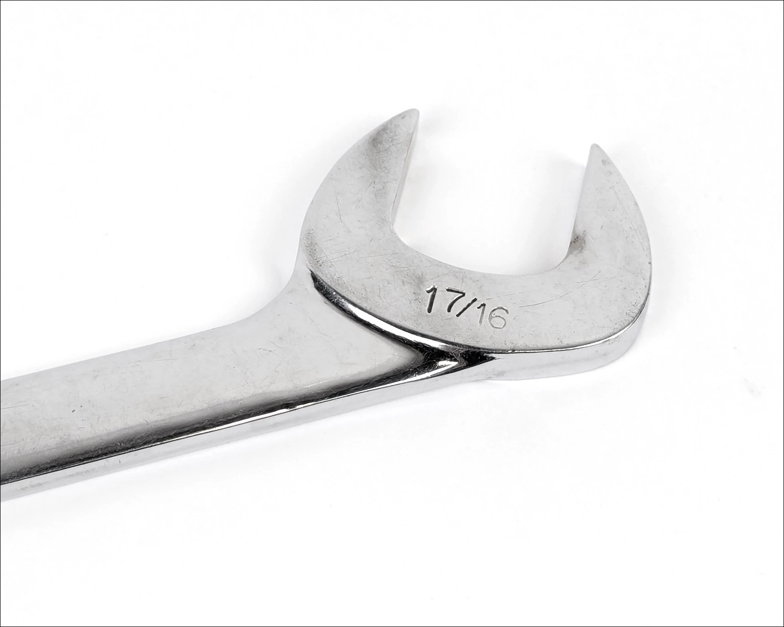Snap-on Tools VS46 1 7/16″ SAE 4 Way Open-End Angle Head Chrome Wrench USA Made