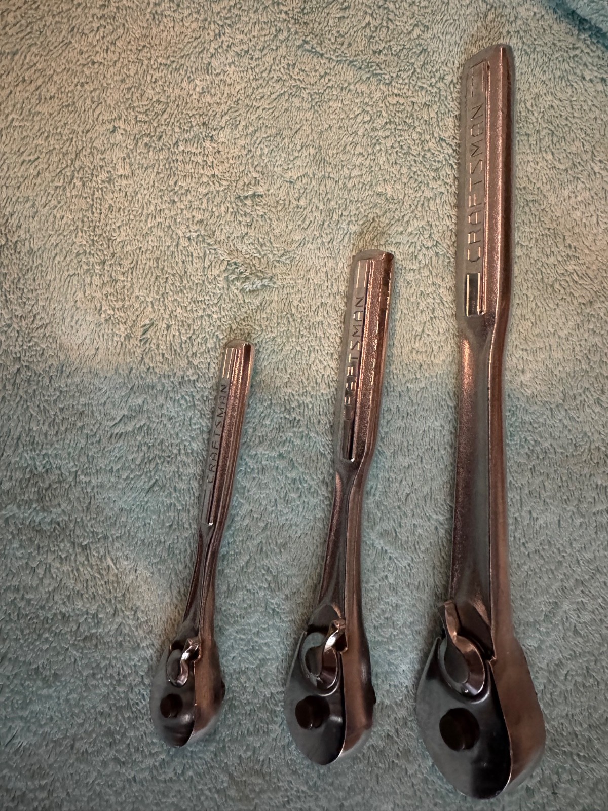 Craftsman -V- Series 44985 1/2” 43784 3/8” 43186 1/4” Dr. 3 Pc Ratchet Set / USA