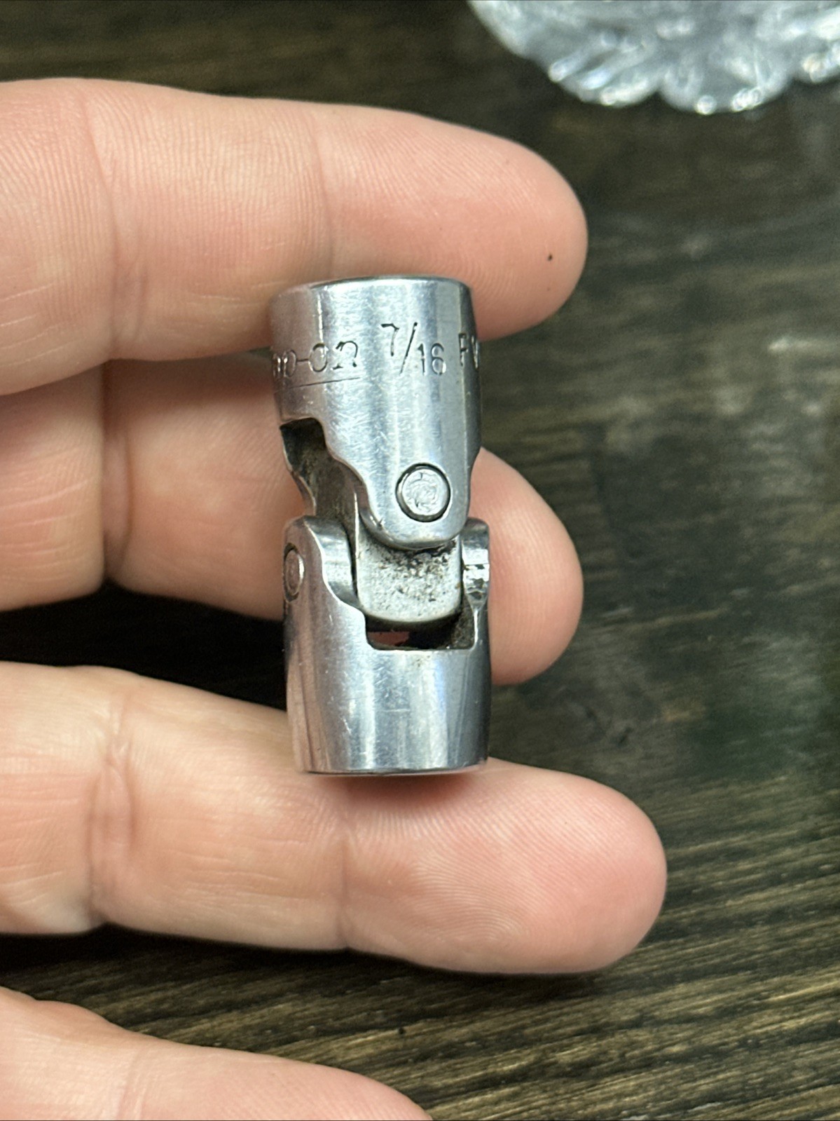 Snap On Tools FVU14 7/16″ SAE Shallow Universal Socket 3/8″ Drive 12 Point USA