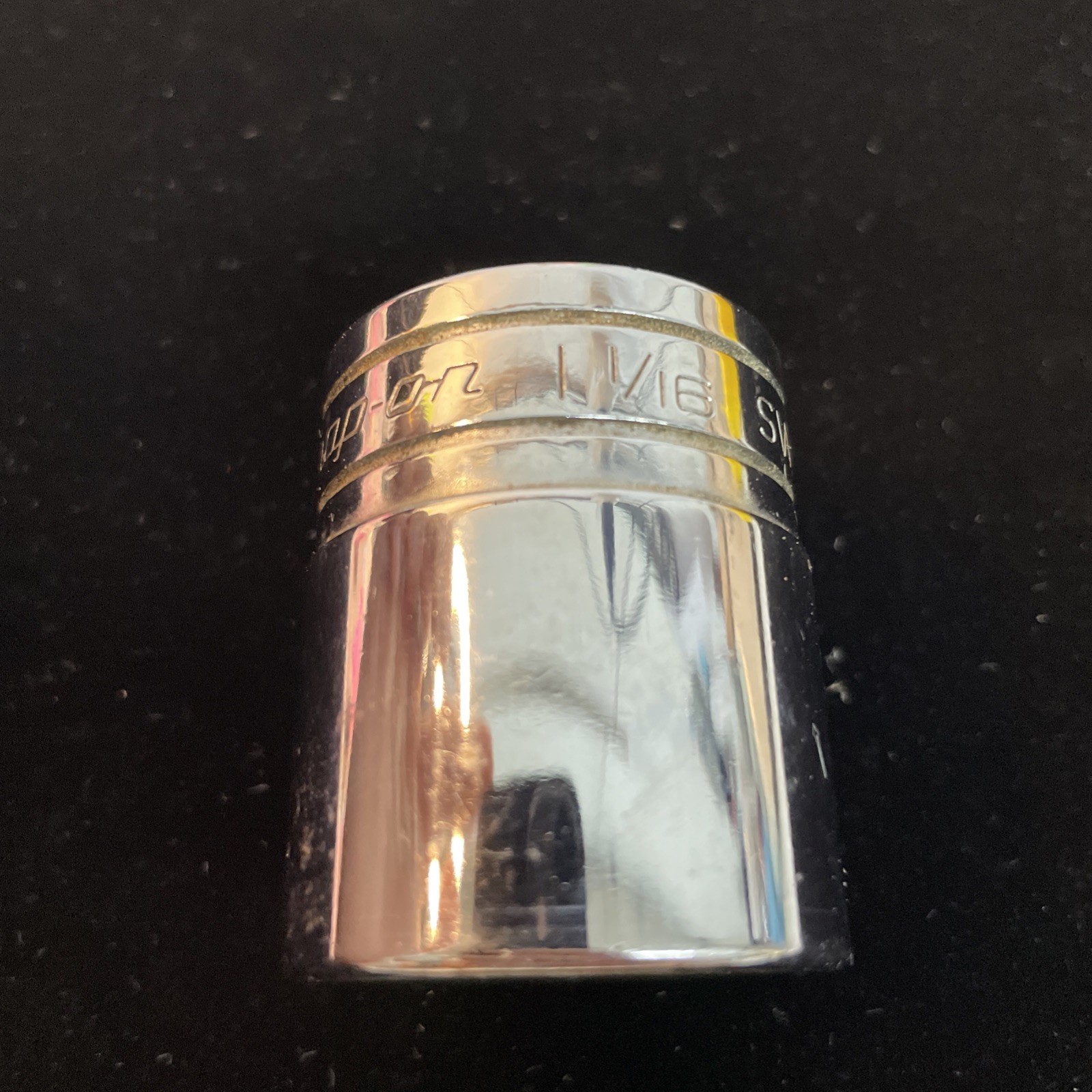 Snap-on Tools 1/2″ Drive 1-1/16″ SAE 12 point Shallow Chrome Socket SW341 USA