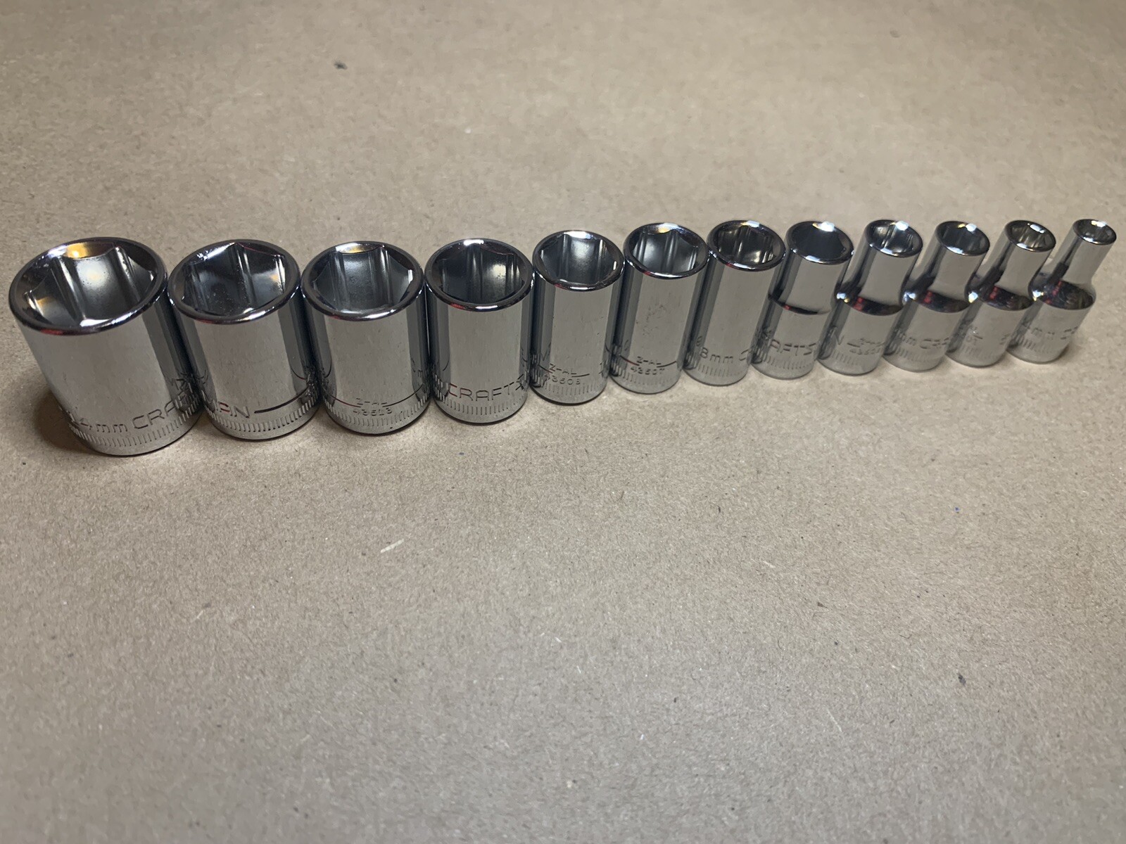 CRAFTSMAN 116 pc 1/4 3/8 1/2 Dr SAE METRIC MM 6pt 12pt ratchet wrench socket set