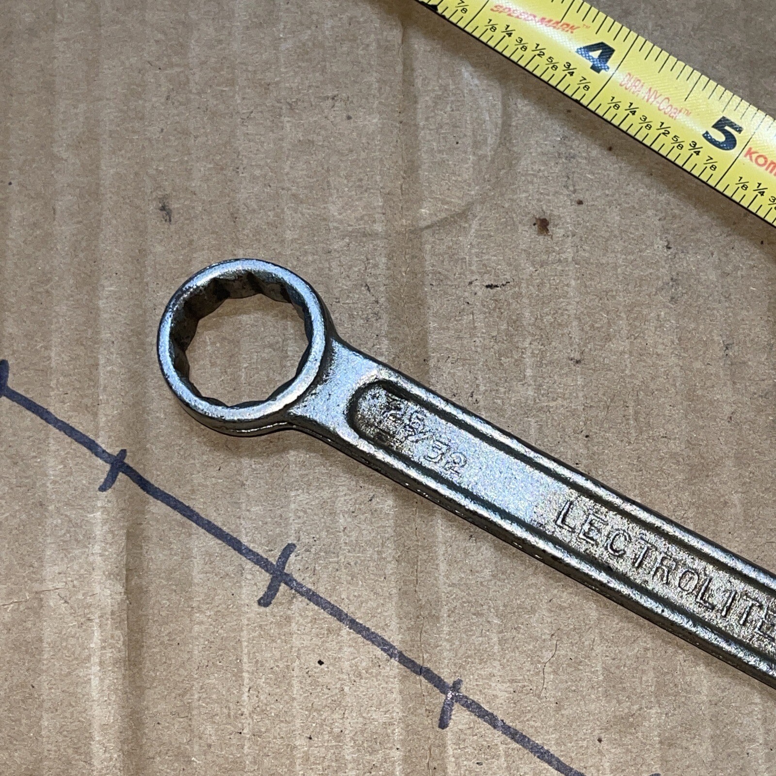 LECTROLITE USA 25/32 In X 3/4 In SAE 12 Point Box End Wrench