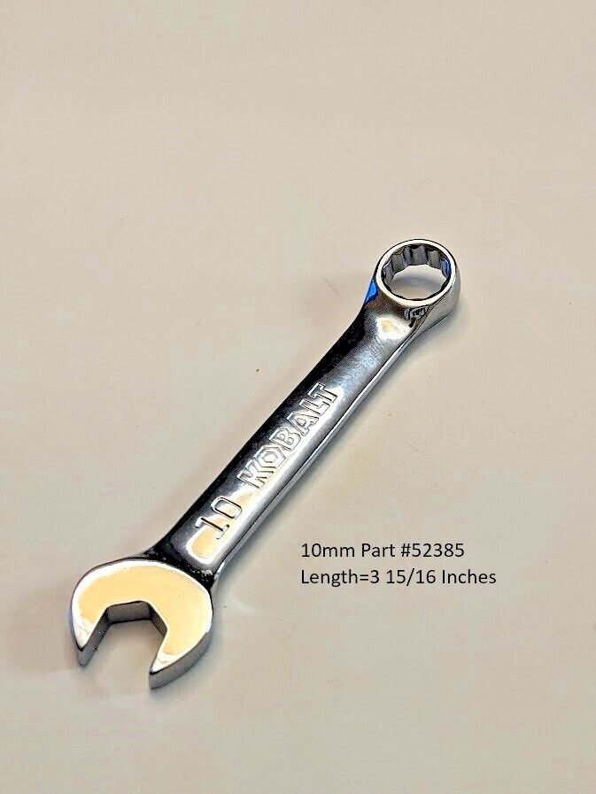 Kobalt Short Metric Combination Wrenches No Color Band – PICK YOUR SIZE