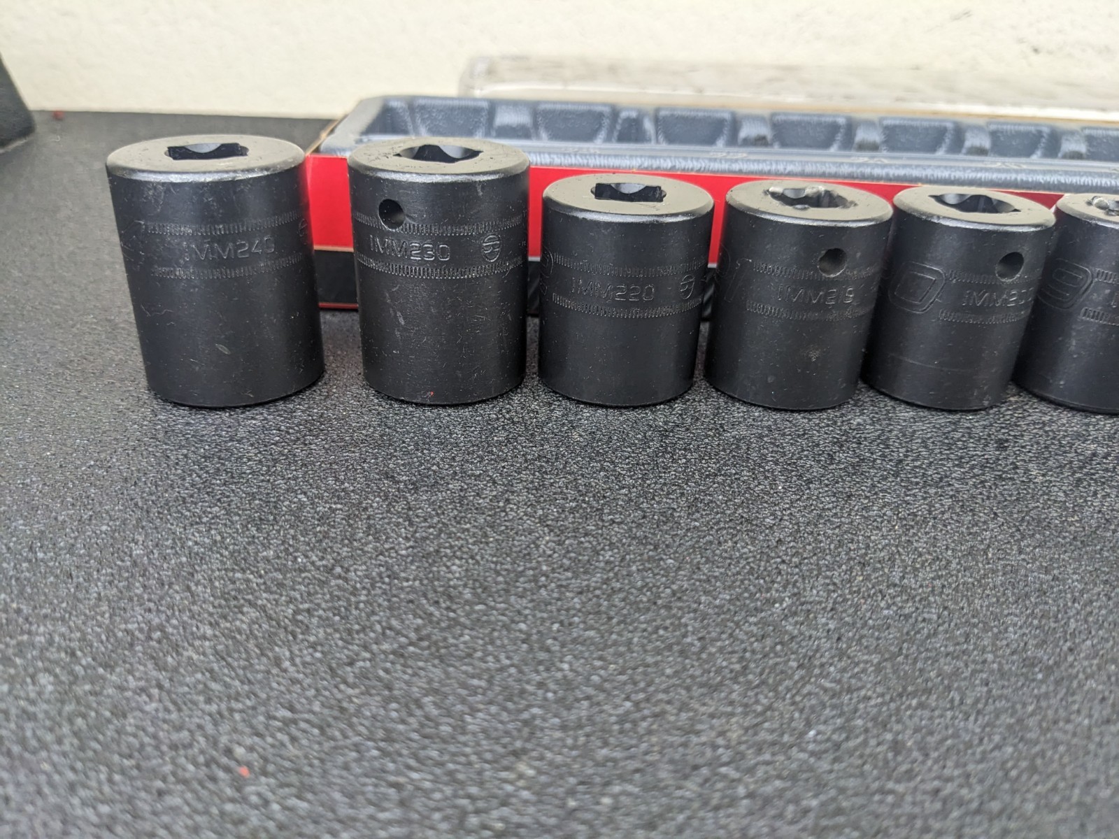 #bm356 Snap On Tools 315IMMYA 15pc 1/2″ Drive Metric Impact Socket Set 10-24mm