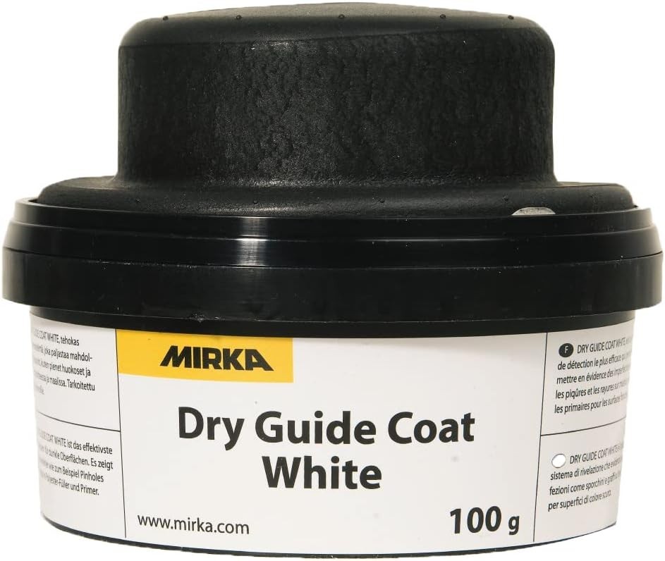Mirka Dry Guide Coat White 100g Sanding Control Powder for Dark Surfaces