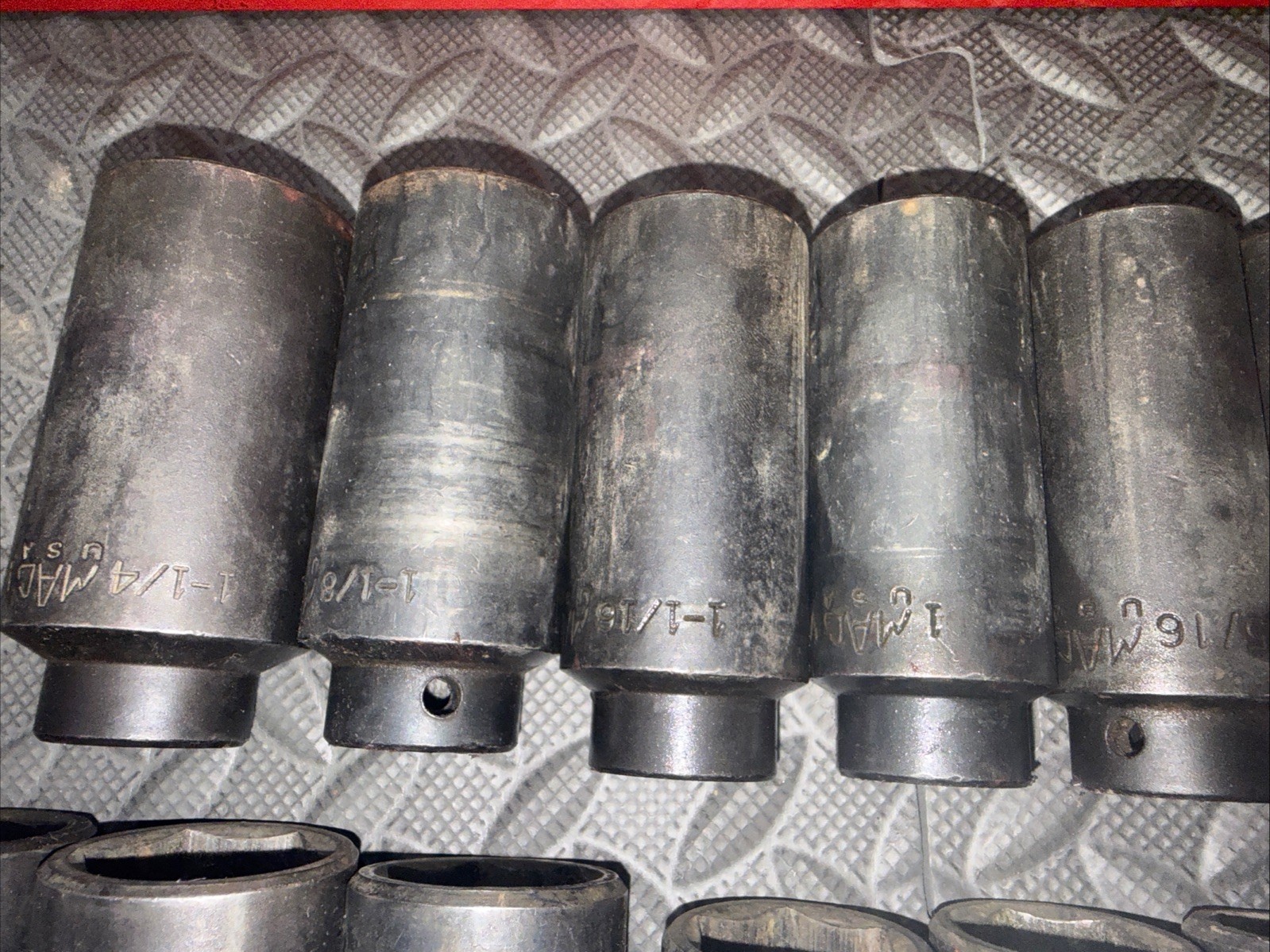 Mac Tools 28pc 1/2” SAE Impact Socket Sets Shallow And Deep 3/8 To 1 -1/4