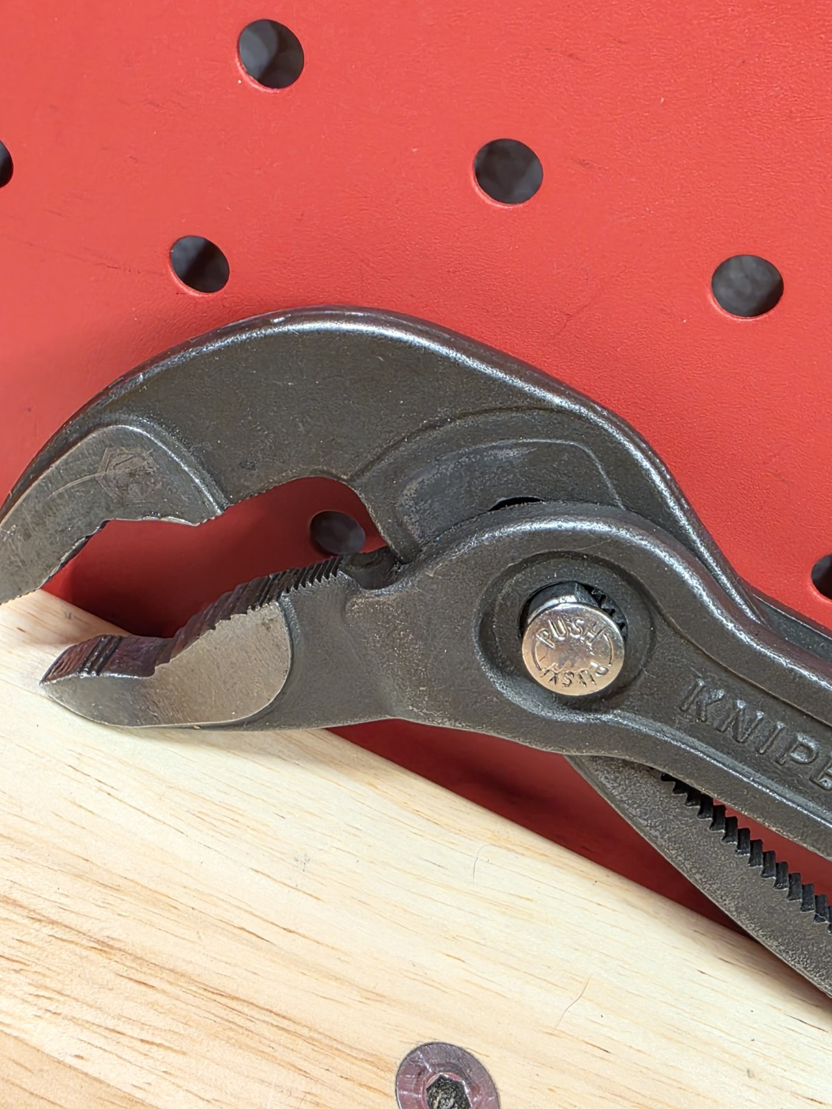Matco Tools 12″ Pliers Knipex Cobra PC12 Germany Vanadin Red Handle