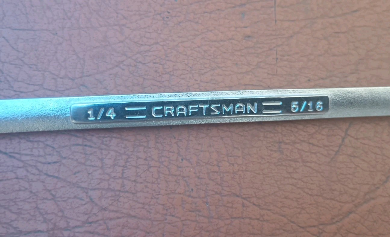Craftsman 1/4″ x 5/16″ Double Box End Wrench 12 Point -VA- Series 43919 USA