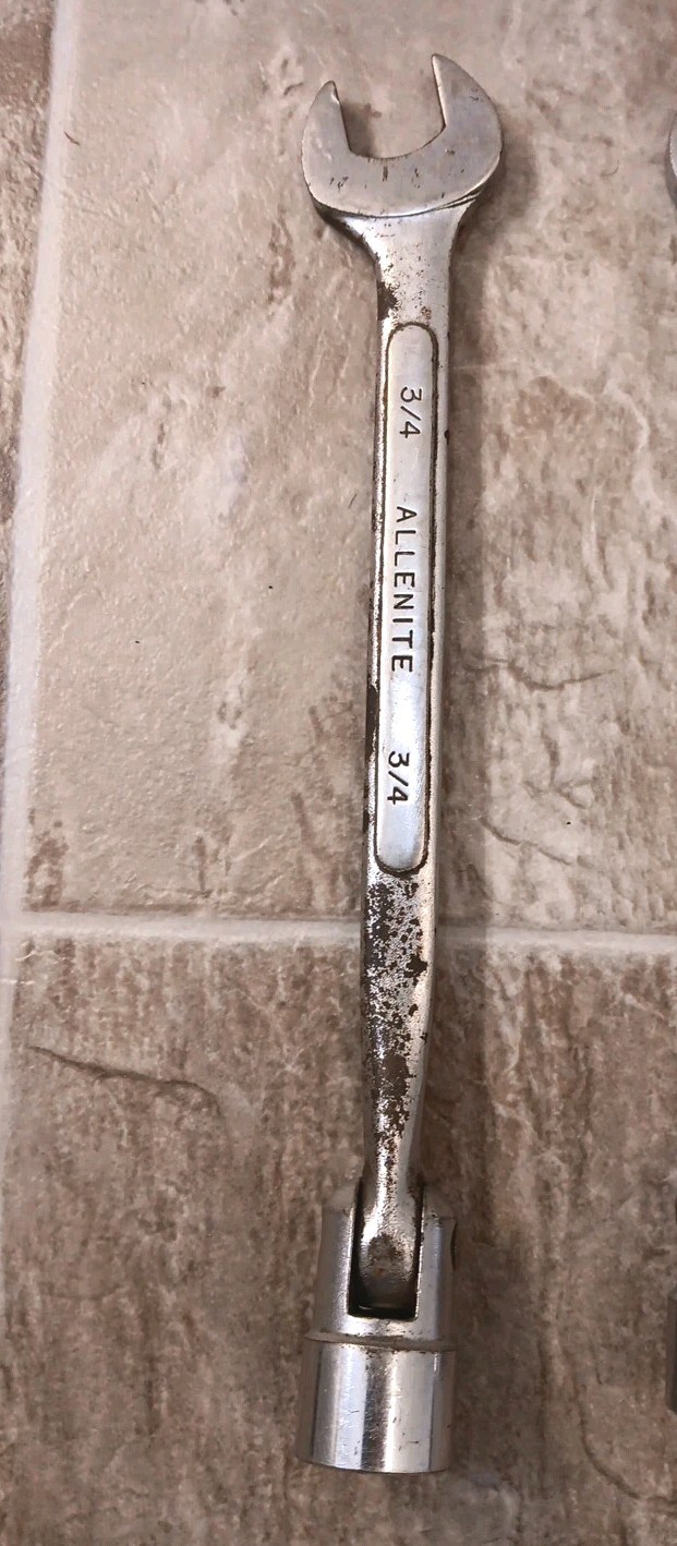 Lot Of 4 Allenite Japan Flex Head Socket Open End Combination Wrench Vintage