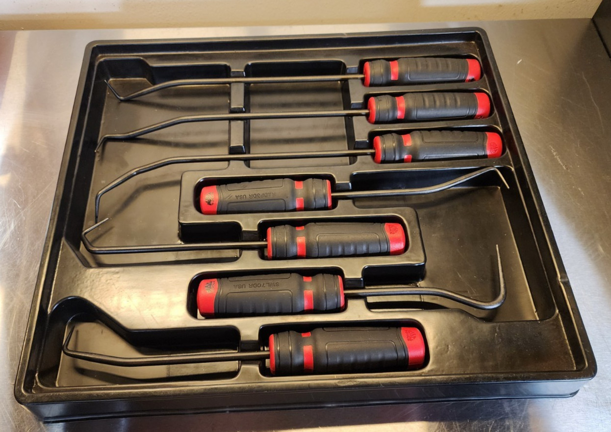 Mac Tools – 7 PC. Mac-Grip Radiator Pick Set – Red – PSR7DR