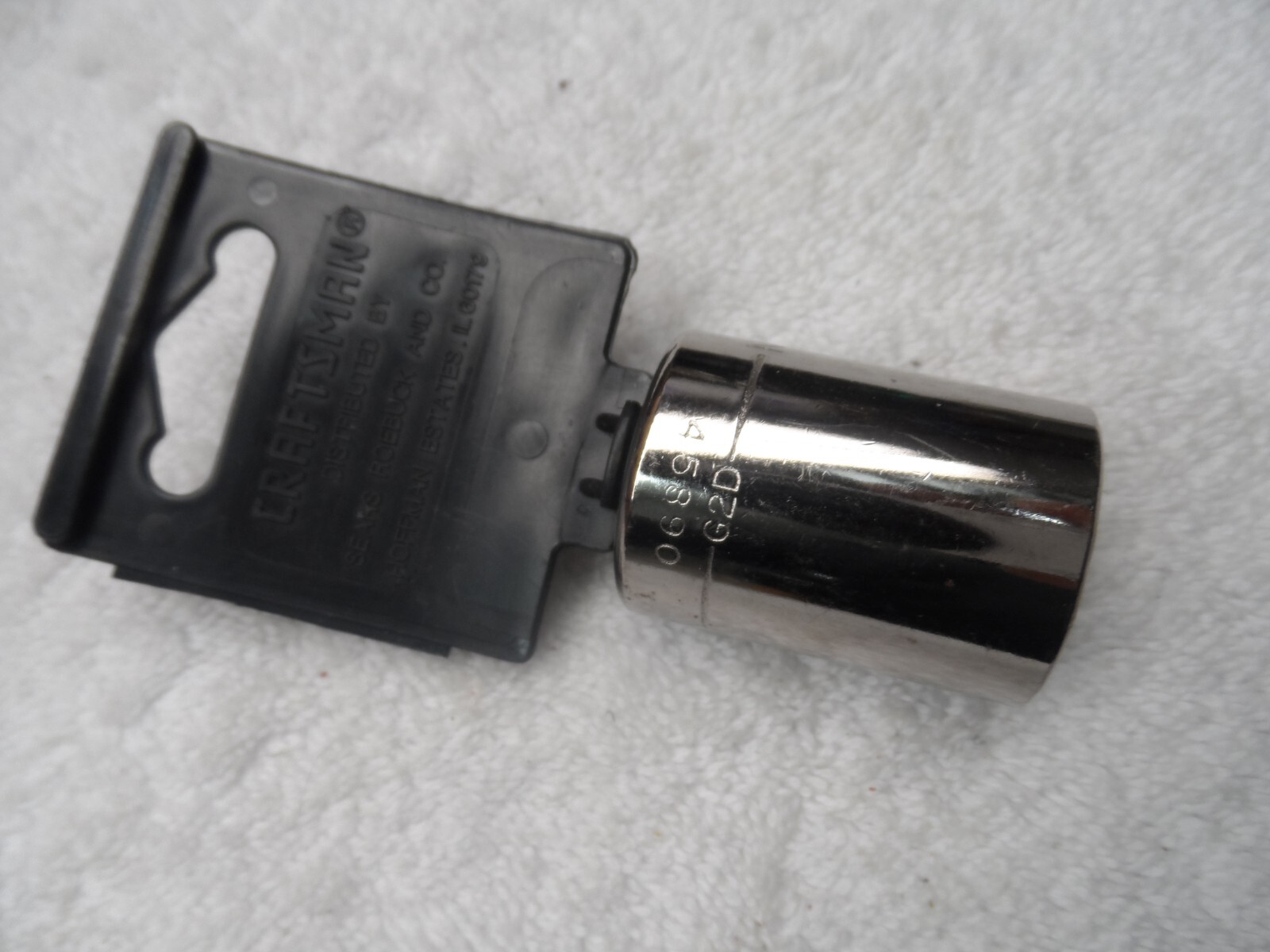 Craftsman 1/2″ Drive Standard SAE Socket, 13/16″ NIP laser 6pt USA – PN 45890