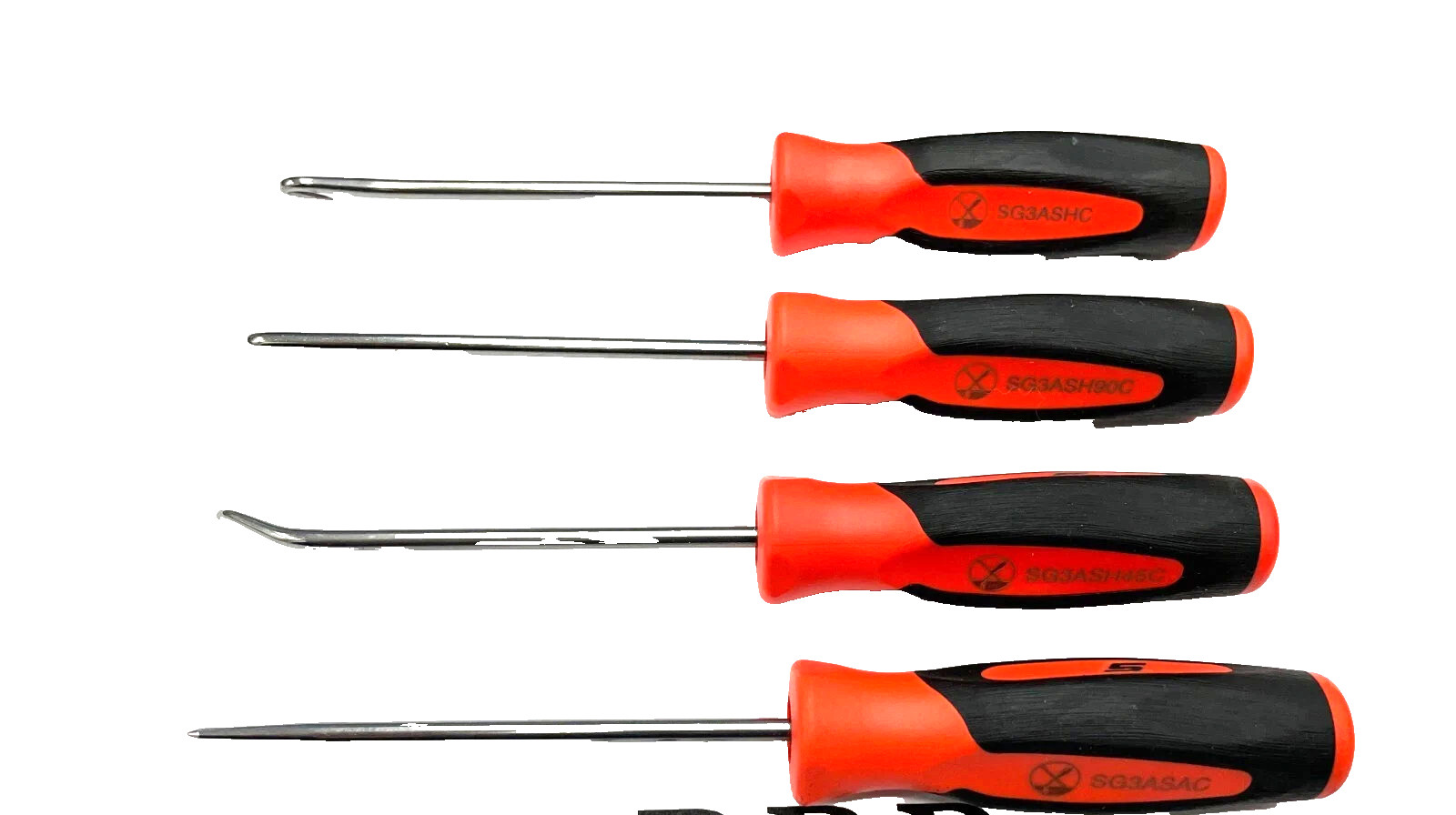 Snap-on Tools ORANGE Mini Soft Grip INSTINCT Awl Hook Pic Set SGASA204CO USA NEW