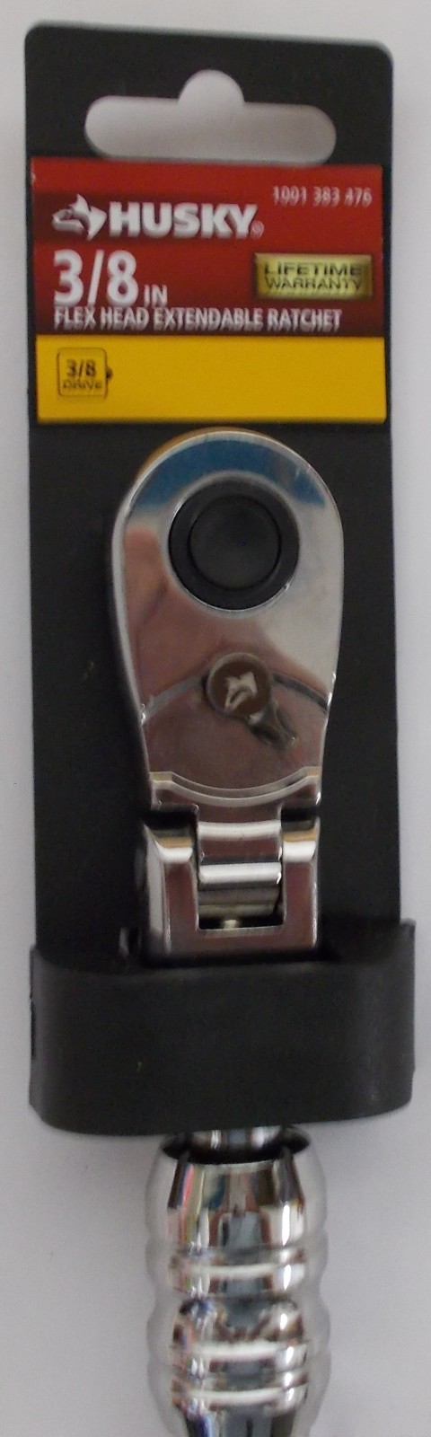 Husky 1001 383 476 Locking Flex-Head Extendable Handle 3/8″ Drive Ratchet