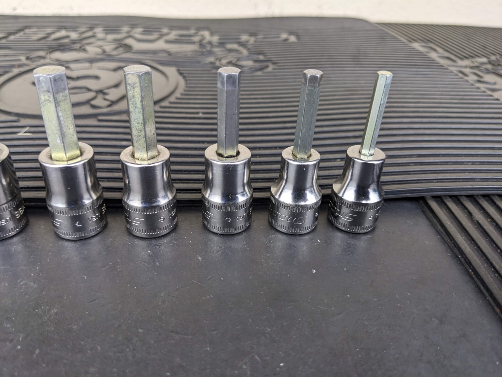 #be222 Snap-On 11pc Metric Hex Allen Socket Set 3/8″ Drive 4mm to 14mm 211EFAMY
