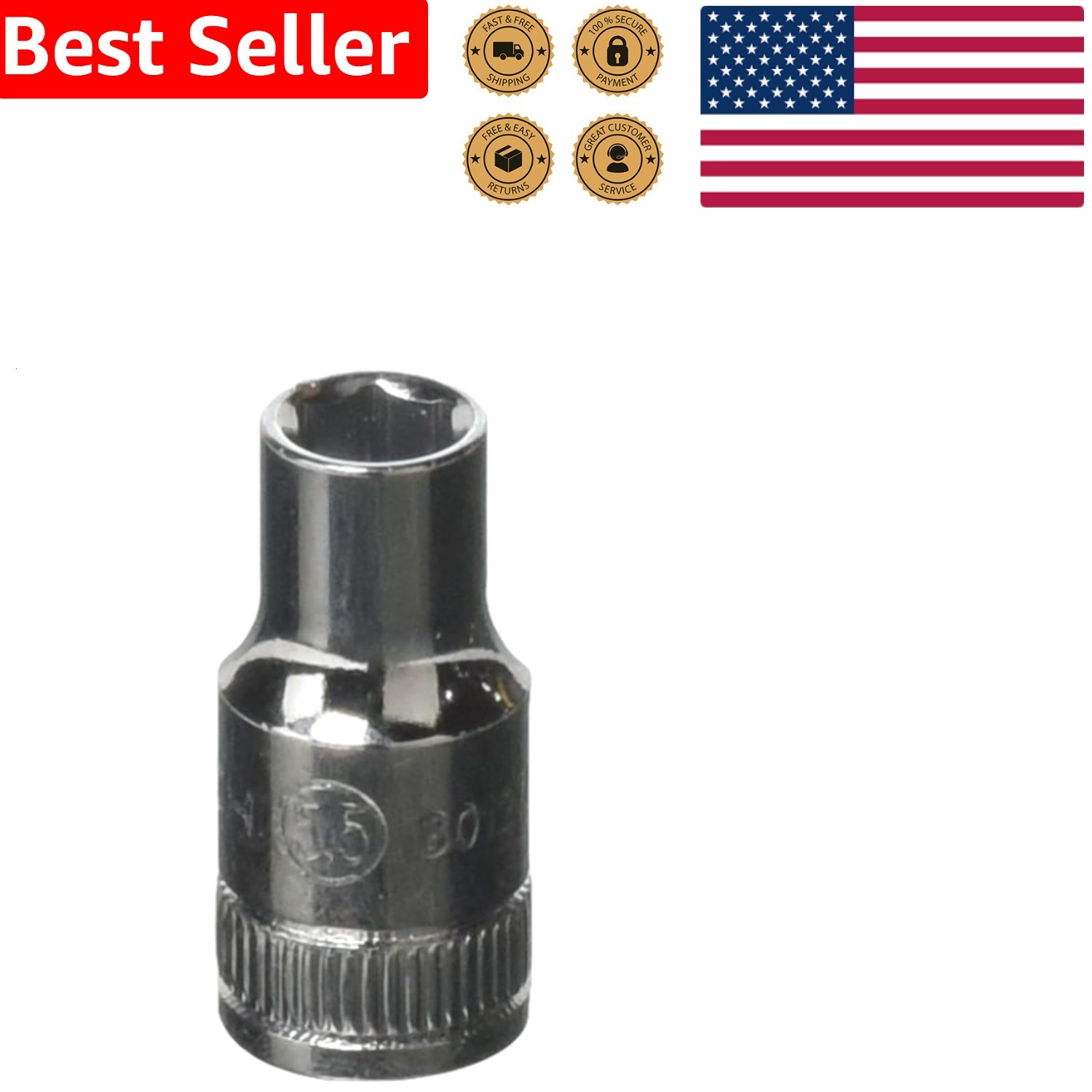 Drive 5.5mm Metric 6pt Standard Polished Alloy Steel Workshop Tool