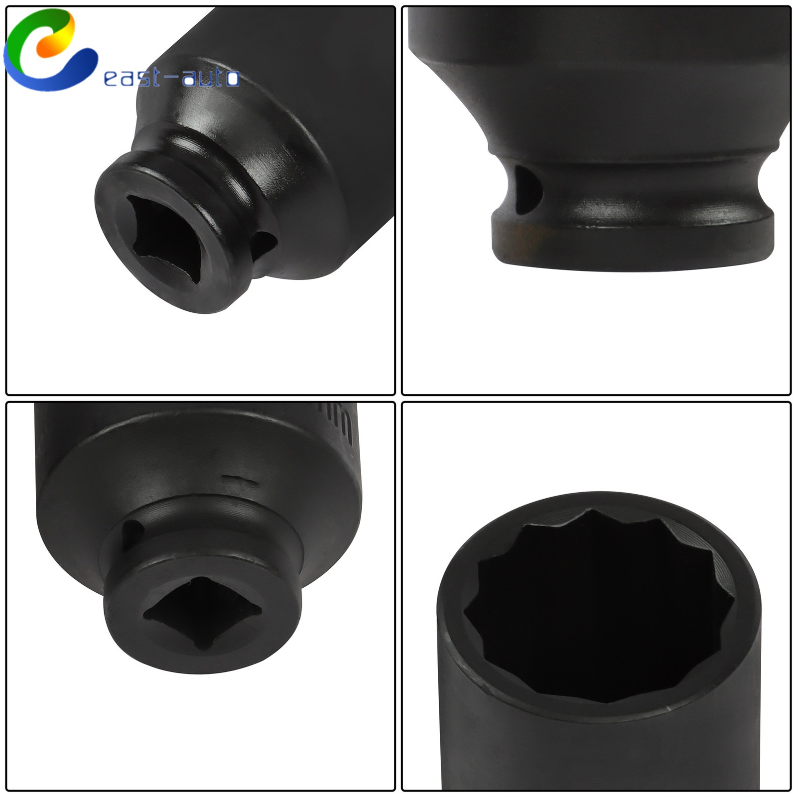 8Pc 12 Point Axle Nut Socket Set 1/2″ Drive For Toyota BMW Mercedes-Benz 29-39mm