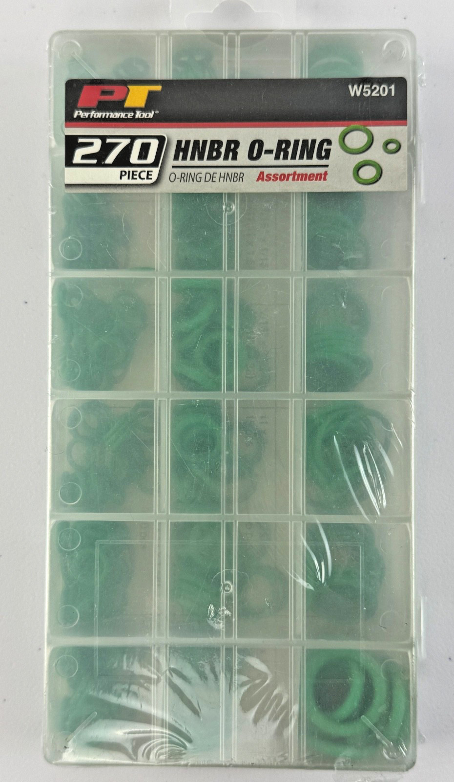Performance Tool W5201 270 Piece HNBR O-Ring Assortment Kit New Free Shipping